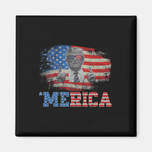 Merica Trump glücklich über den 4. Juli Trump - Am Magnet