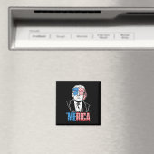 Merica Trump glücklich über den 4. Juli Trump - Am Magnet (In Situ (Geschirrspüler))