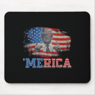 Merica Trump glücklich über den 4. Juli Trump - Am Mousepad