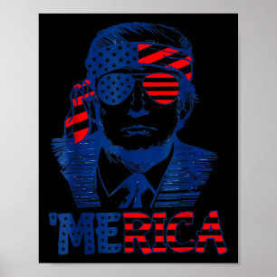 Merica Trump glücklich über den 4. Juli Trump - Am Poster