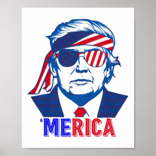 Merica Trump glücklich über den 4. Juli Trump - Am Poster