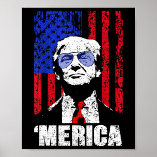 Merica Trump glücklich über den 4. Juli Trump - Am Poster