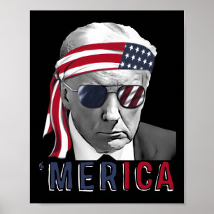 Merica Trump glücklich über den 4. Juli Trump - Am Poster