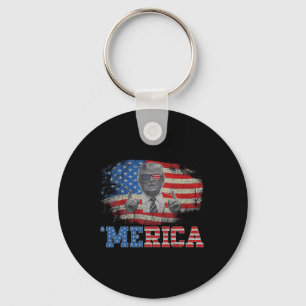 Merica Trump glücklich über den 4. Juli Trump - Am Schlüsselanhänger