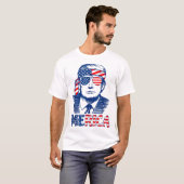 MERICA TRUMP Happy 4. Juli Trump American Flag T-Shirt (Vorne ganz)