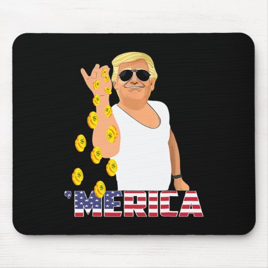 Merica Trump Outfits Mousepad (Vorne)