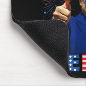 Merica Trump Sungles 4. Juli Funny Beer Drinki Mousepad (Ecke)