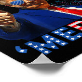 Merica Trump Sungles 4. Juli Funny Beer Drinki Poster (Ecke)