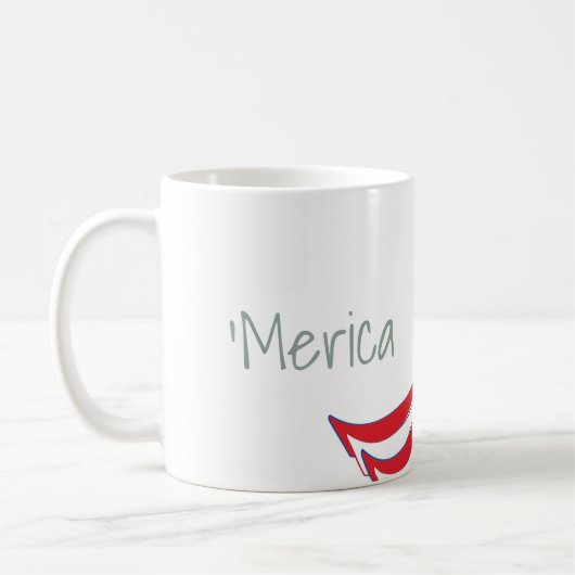 "Merica und Freiheitsstatue Kaffeetasse (Links)