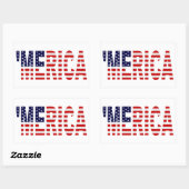 "MERICA US Flag Stickers (Blatt)