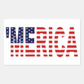 "MERICA US Flag Stickers (Vorderseite)