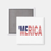 "MERICA US-Flagge Magnet (Vorderseite/Rückseite)
