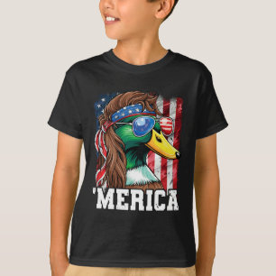 Merica Usa Amerikanische Flagge Patriotisch 4. Jul T-Shirt