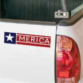 MERICA - USA-Flaggen-Form Customizeable Text Autoaufkleber (Auf Lkw)