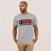 MERICA - USA-Flaggen-Form Customizeable Text T-Shirt (Vorne ganz)