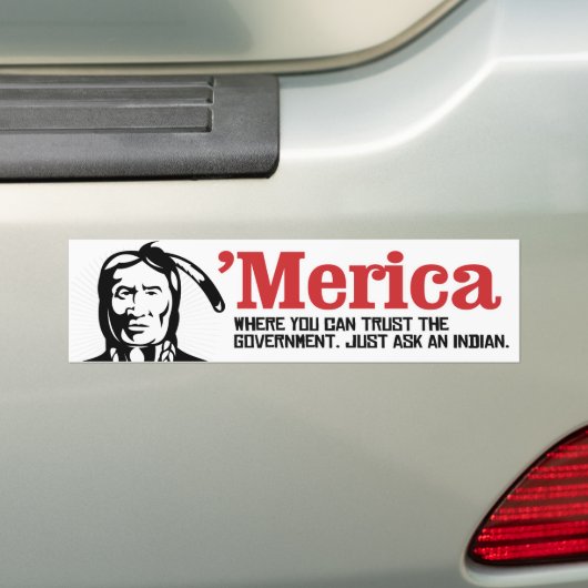 Merica - Where you can trust the Government - Just Autoaufkleber (Auf Auto)