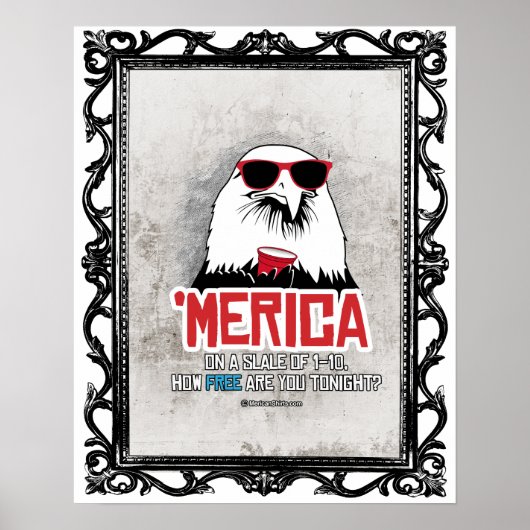 Merica - Wie frei sind Sie heute Abend? Poster (Vorne)