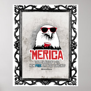 Merica - wie Sie heute Abend frei sind Poster