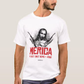 "Merica - Wir haben Waffen und Jesus Got T-Shirt (Vorderseite)