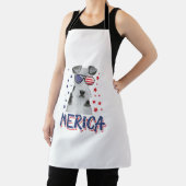 Merica Wire Fox Terrier Dog 4. Juli USA Geschenk Schürze (InSitu)
