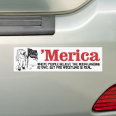 Merica - Wo die Menschen glauben, die Mondlandung  Autoaufkleber (Auf Auto)