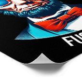Merica Yeah Abraham Lincoln 4. Juli Poster (Ecke)