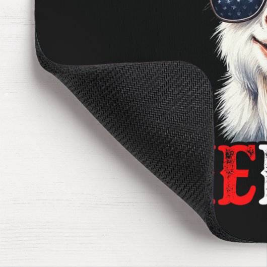 Merica Ziege Patriotic 4. Juli Funny Kids Men W Mousepad (Ecke)