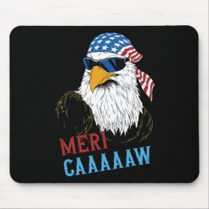 Mericaaaaaw Adler-Mullet 4. Juli USA Amerikanisch  Mousepad