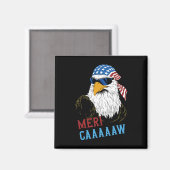 Mericaaaaw Adle Mullet 4. Juli USA Magnet (Vorderseite/Rückseite)