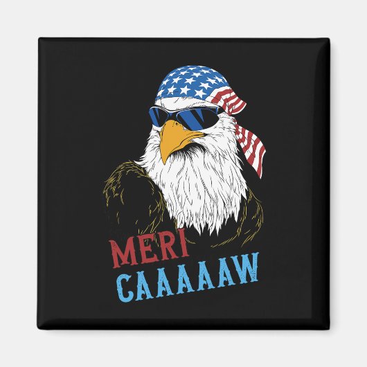 Mericaaaaw Adle Mullet 4. Juli USA Magnet (Vorne)
