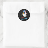 Mericaaaaw Adle Mullet 4. Juli USA Runder Aufkleber (Tasche)