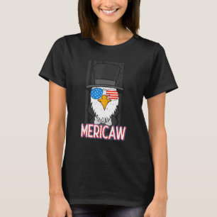 Mericaw Bald Eagle 4. Juli Lincoln American Fl T-Shirt