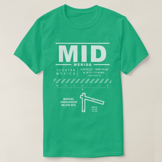Merida International Airport MID T - Shirt (Design vorne)
