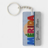 Mérida Letters Acrylic Schlüsselanhänger (Vorderseite)