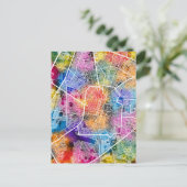 Merida Mexico City Map Postkarte (Stehend Vorderseite)