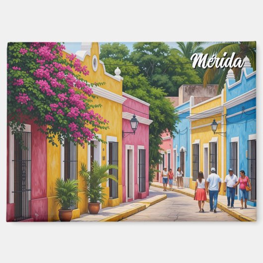 Merida Mexico Reise Magnet (Vorderseite)