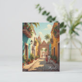 Merida Mexico Reise Postkarte (Stehend Vorderseite)