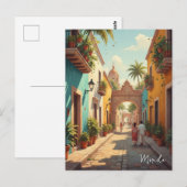 Merida Mexico Reise Postkarte (Vorne/Hinten)