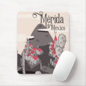 Mérida Mexico Reiseplakat Mousepad (Mit Mouse)