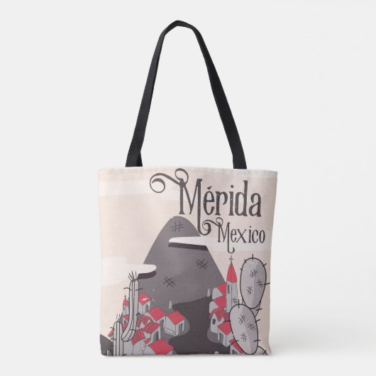 Mérida Mexico Reiseplakat Tasche (Rückseite)