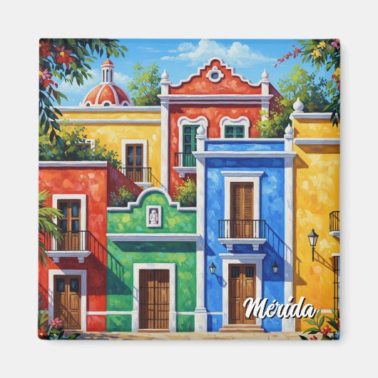 Merida Mexico Travel Magnet (Vorne)