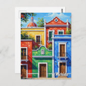 Merida Mexico Travel Postkarte (Vorne/Hinten)