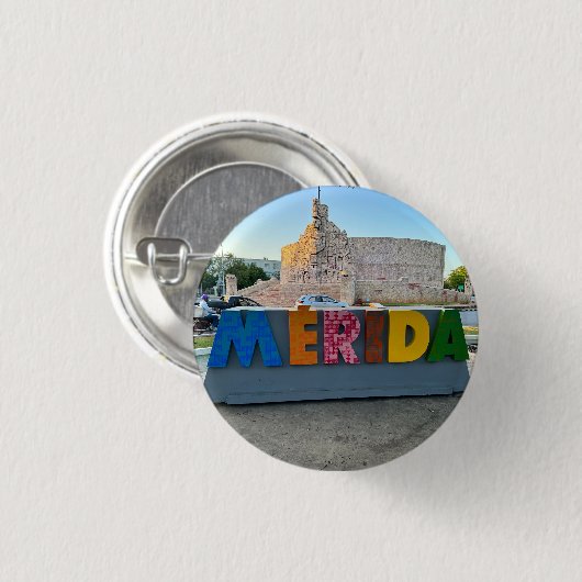 Merida, Mexiko - Round Button (Vorne & Hinten)
