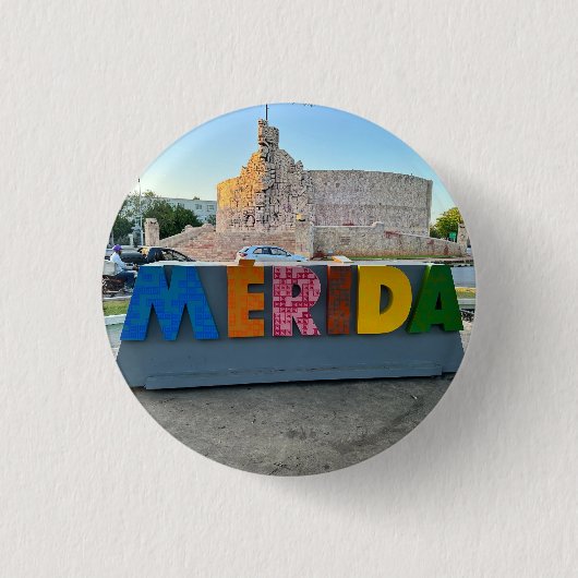 Merida, Mexiko - Round Button (Vorderseite)