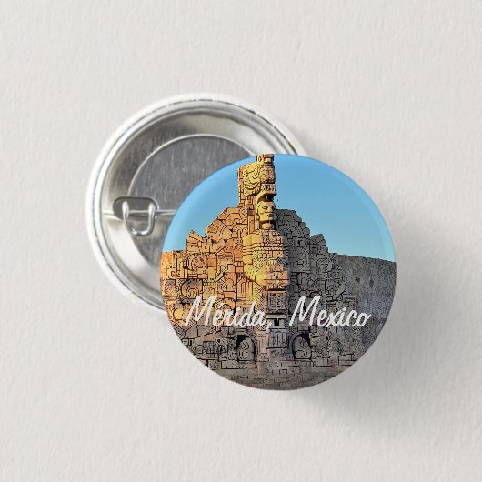 Merida, Mexiko - Round Button (Vorne & Hinten)