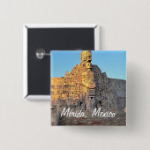 Merida, Mexiko - Square Button (Vorne & Hinten)