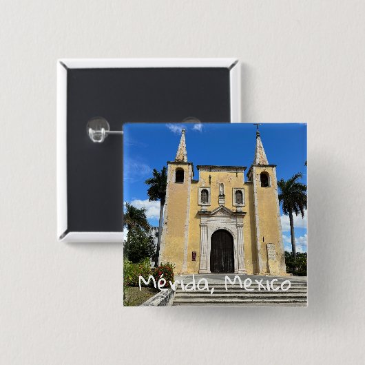 Merida, Mexiko - Square Button (Vorne & Hinten)