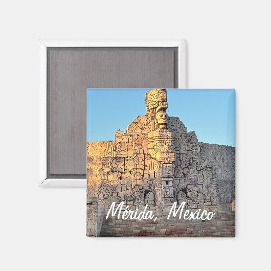 Merida, Mexiko - Square Magnet (Vorderseite/Rückseite)