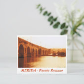 MERIDA - Puente Romano Postkarte (Stehend Vorderseite)