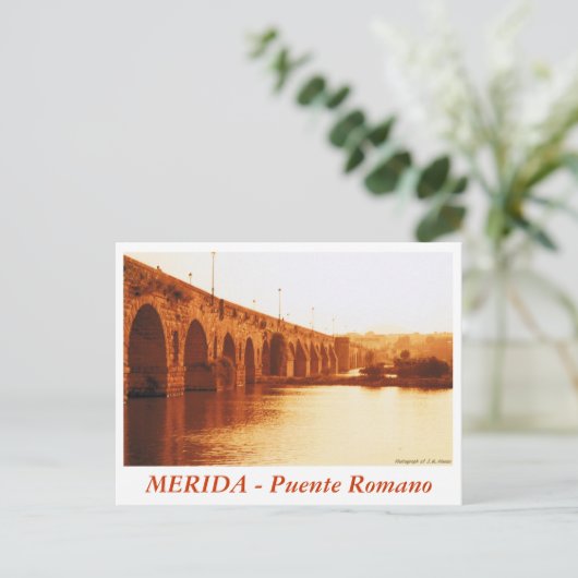 MERIDA - Puente Romano Postkarte (Stehend Vorderseite)